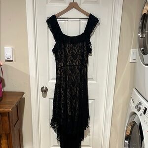 NWT Women’s Mia Joy High-Low Black Lace Dress, Size L